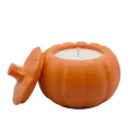 Bougie citrouille en pot rechargeable