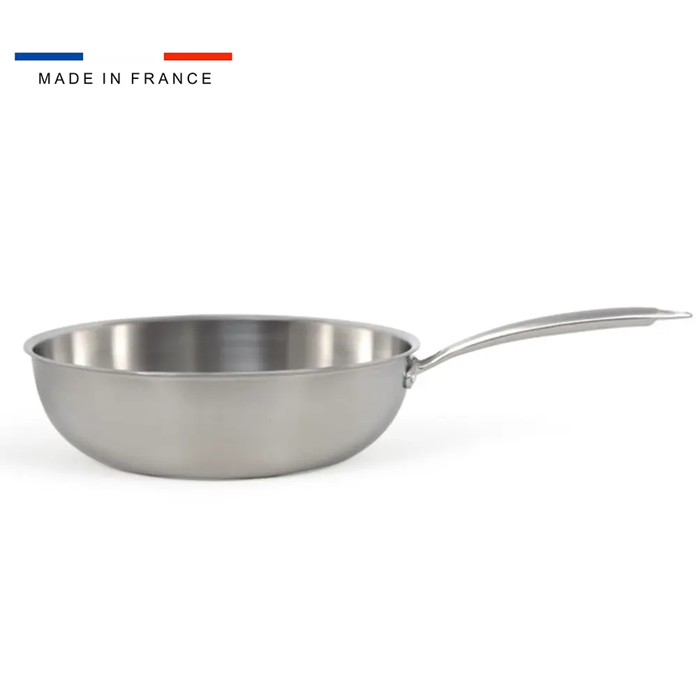 Brigade - Wok en acier inoxydable 28 cm